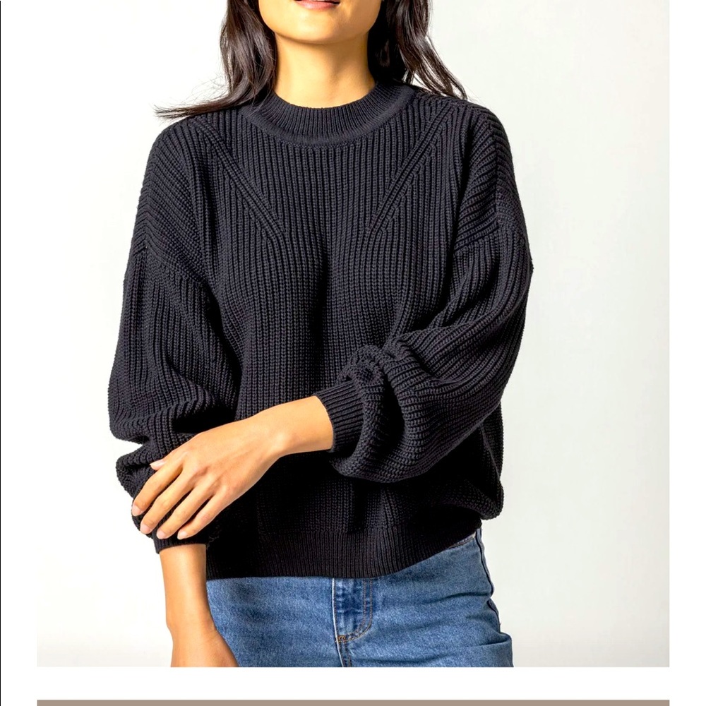 Lilla P Oversized Rib Pullover Sweater